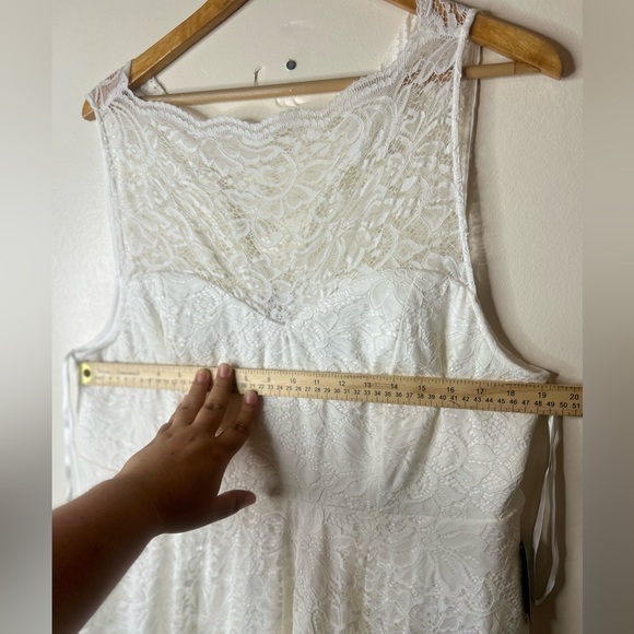 Torrid White Lace Wedding Dress - Picture 8 of 10